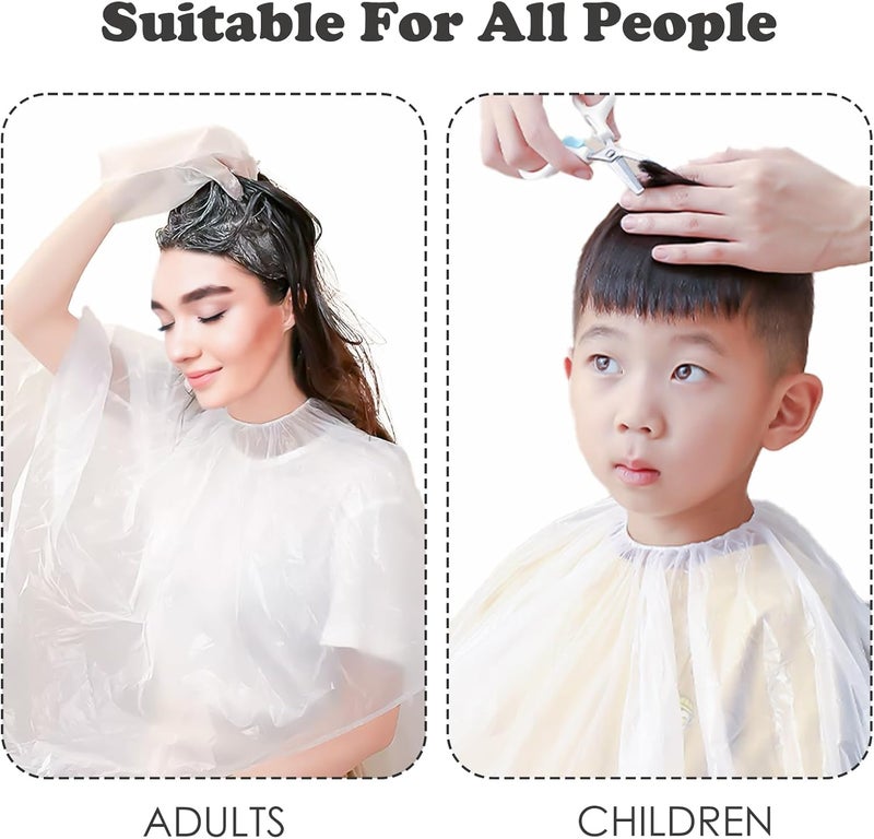 Iensen 20pcs Disposable Waterproof Hair Color Capes - Hair Dye and Styling Bibs for Home and Salon Use - Image 4